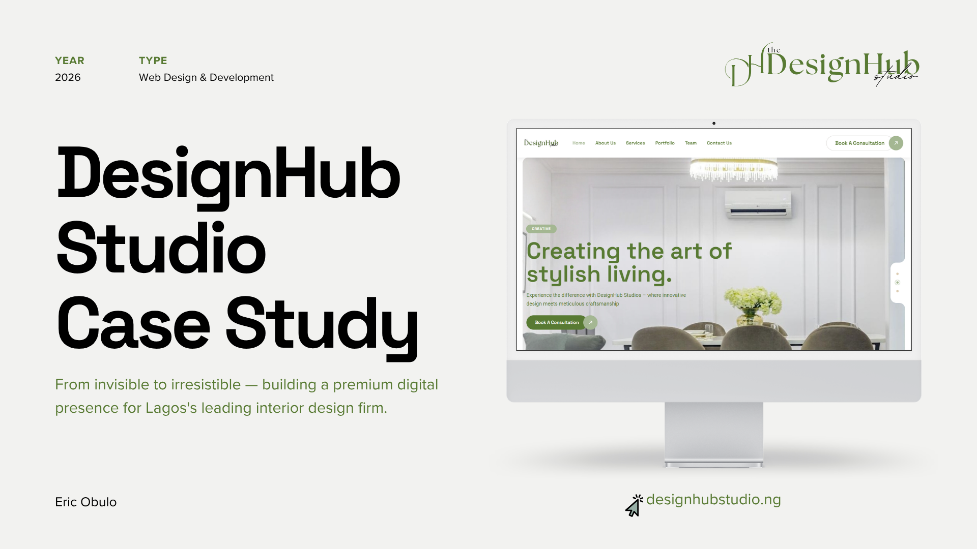 DesignHub Studios case study cover
